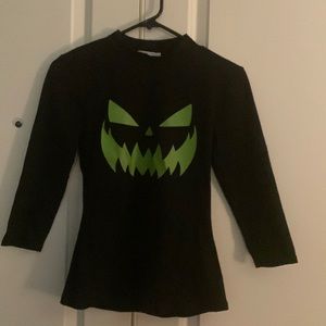 Vixen by Micheline Pitt black Jack’o’lantern Halloween shirt small